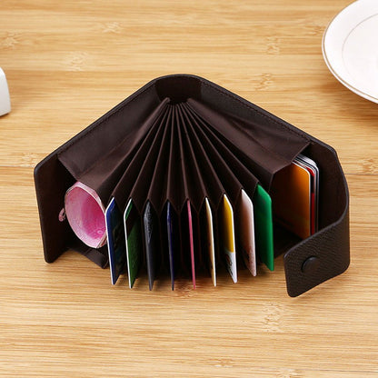 Synthetic Leather Wallet Credit Card Holder Card Case Pocket Organizer Coin Bags