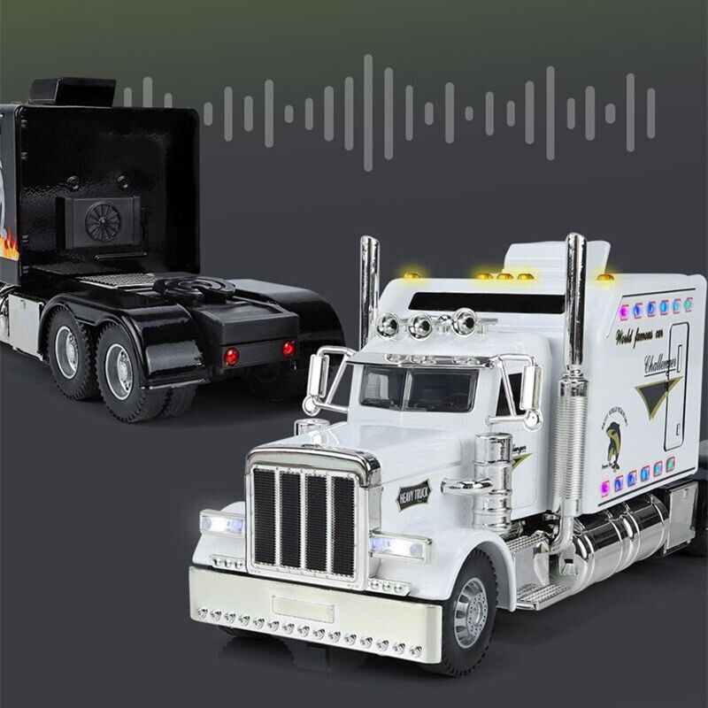 1:24 Trailer Truck Head Diecast Model Car Container Transport Vehicle Toy Gift