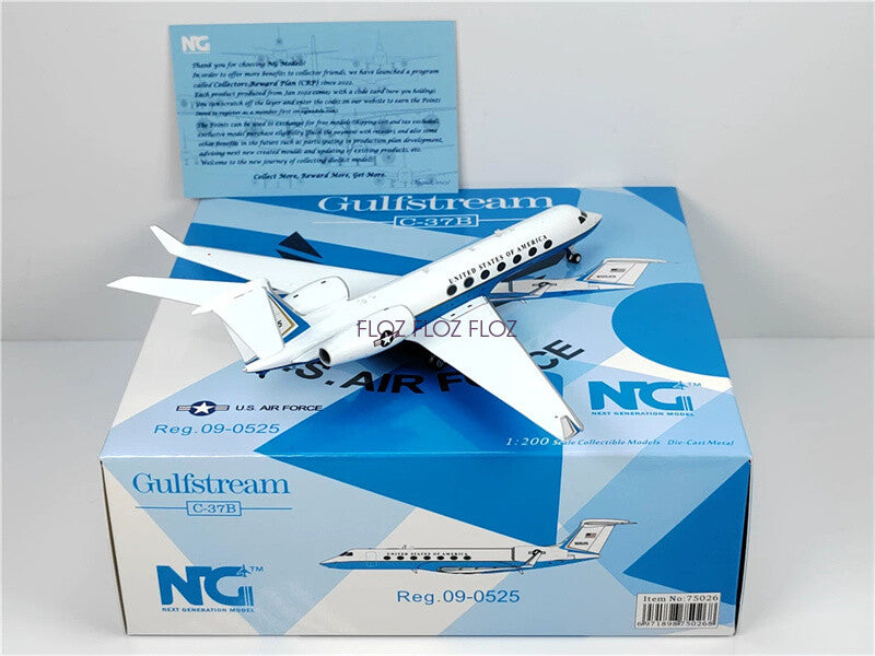 NG Models Gulfstream G550 (C-37B) for US Air Force 09-0525 1:200 Aircraft Model
