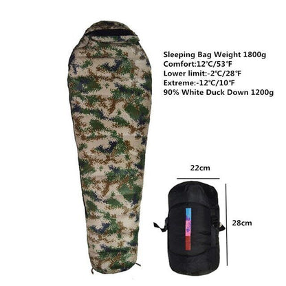 90% Duck Down Sleeping Bag Camping Sleeping Bag Outdoor Travel Hiking