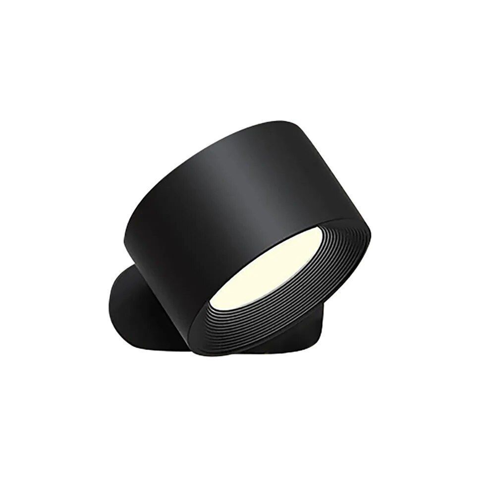 LED Wall Light USB Rechargeable 360° Magnetic Ball Rotate Dimmable Touch Control