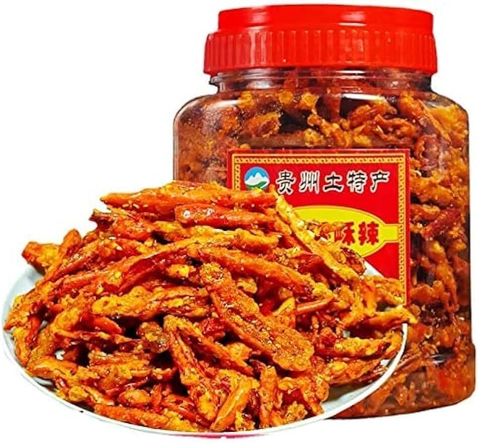 Guizhou Special Spicy Crispy Spicy Chili 250g/can, Hot Spicy Strips Crispy -