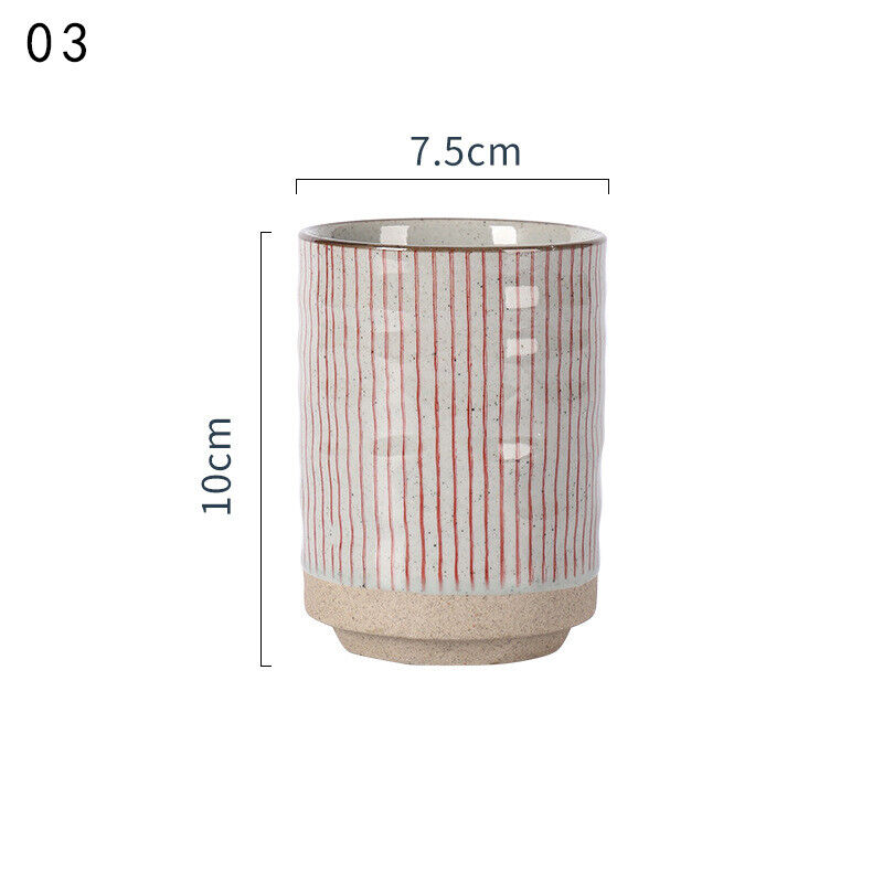 300ml Vintage Japanese Ceramic Mugs Tea Wine Sushi Sake Cup Restaurant Travel