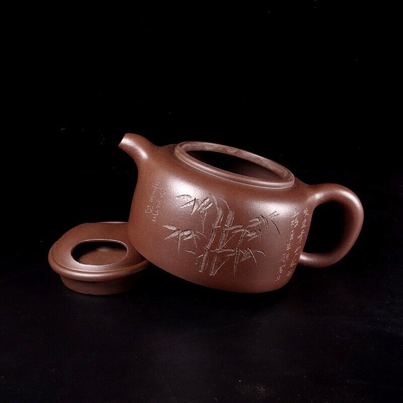 Chinese Yixing Zisha Clay Handmade Exquisite Teapot（牛盖 底款：高海庚）