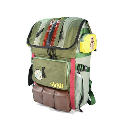 Star Wars Laptop Backpack Schoolbag Boba Fett Travel Outdoor Green Universe