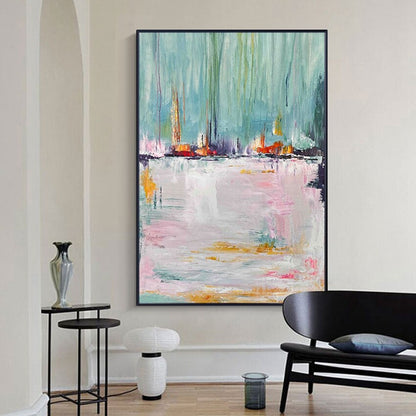 Abstract Art Oil Painting Handmade Canvas Acrylic Frameless Large Size Decor
