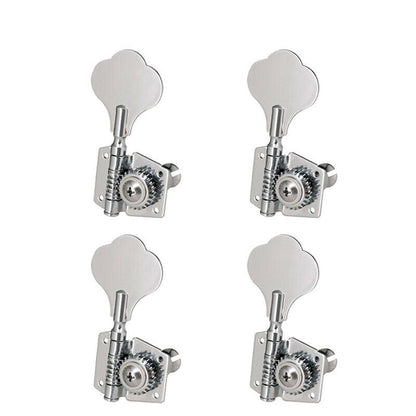 Sliver Zinc Alloy Bass Guitar Tuners Tuning Pegs Keys Machine Heads Gear