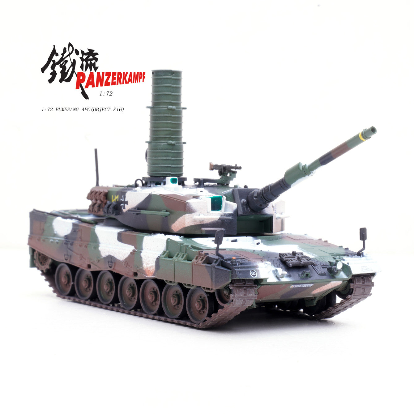 1:72 Panzerkampf German Army Leopard 2A4 Main Battle Tanks Diecast PVC Model