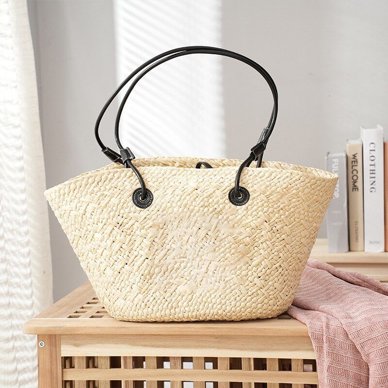 Summer Straw Woven Women Bag Shoulder Bag Woven Tote Bag Beach Bag