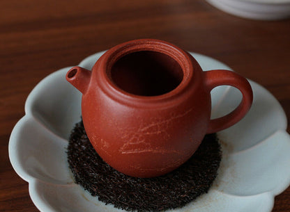 170cc Handmade Purple Sand Tea Pot in Yixing, China, Jiangbao Clay WaJian Gongfu Hu Tea Pot-