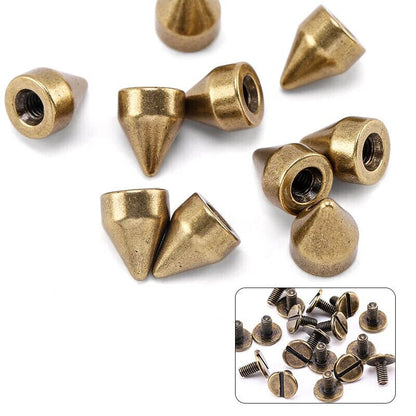 Studs & Spikes 25Pcs Punk Buttons Rivets Set DIY Craft Clothes Garment Screwback