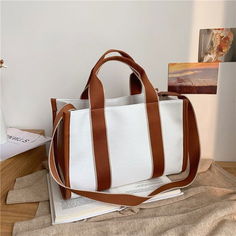 Canvas Shoulder Bag Tote Ladies Shopper Handbag Female Crossbody Bag