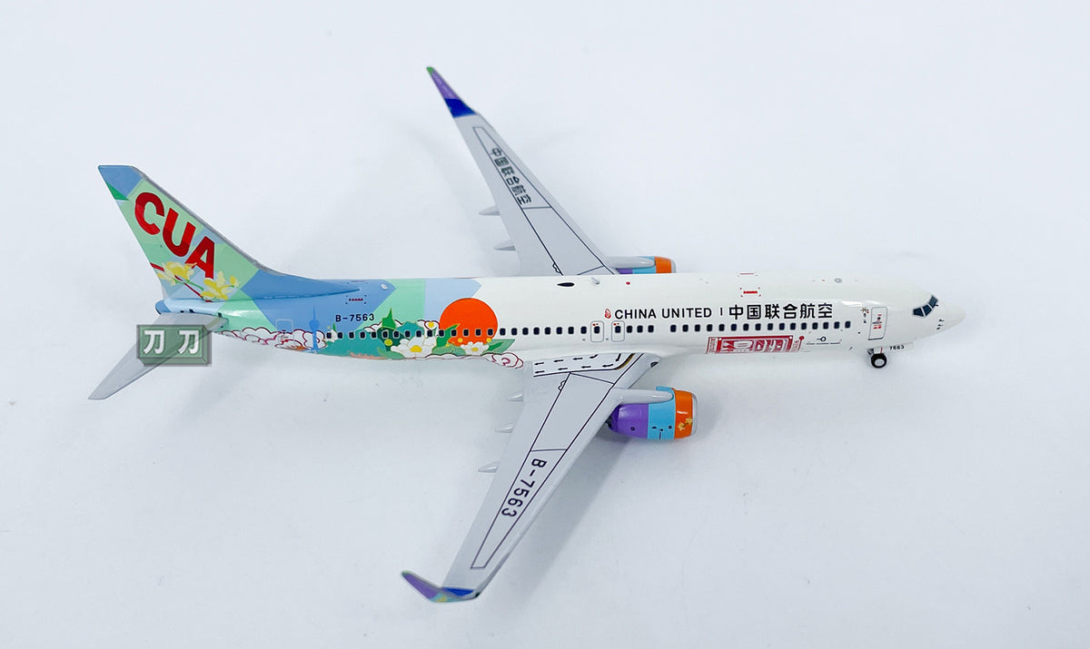 1:400 NG Models CHINA UNITED B737-800 Passenger Airplane Diecast Aircraft Model
