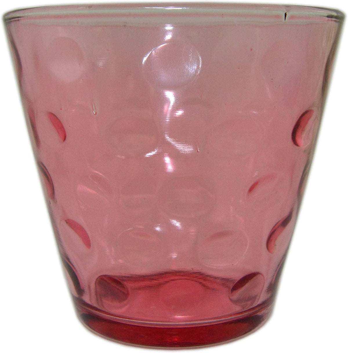 4 Pack of Colorful Whiskey Glasses - Glass Cups for Water, Wine, Beer, Iced Tea