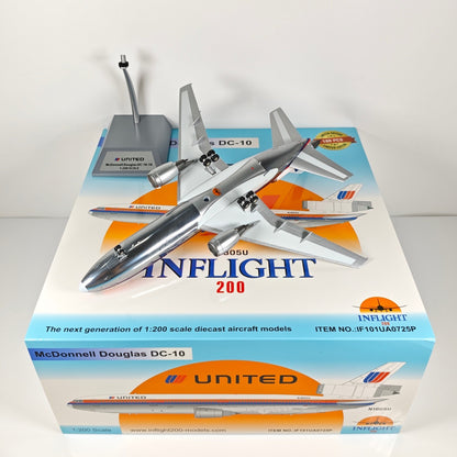 1:200 InFlight United Airlines DC-10 Passenger Airplane Diecast Plane Model