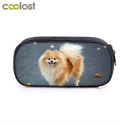 Dog Pencil Bag Stationary Bag Pencil Box School Supplies 24*11*7 CM Accessories