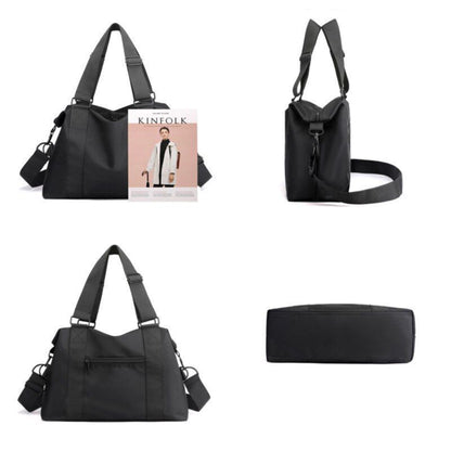 Nylon Shoulder Bag Tote Large Handbag Shopper Purse Travel Crossbody 44*16*28 CM