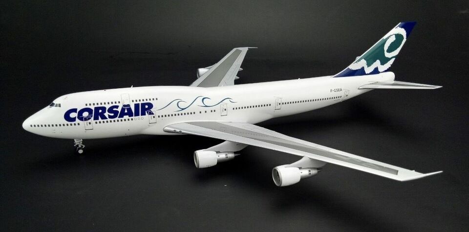 1:200 35CM JC WINGS CORSAIR BOEING 747-300 Passenger Airplane Diecast Model