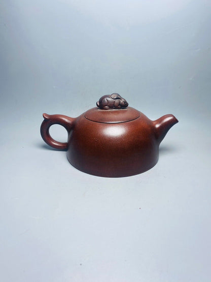 Chinese Yixing Zisha Clay Handmade Exquisite Teapot （玉兔 底款：尹聴華）