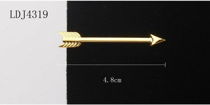 Men Tie Clips Classic Fashion Copper Enamel Creative Business Collar Ties Clasps
