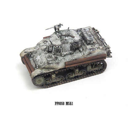 1/72 U.S Stuart Tank M5A1 Light Tank Snow Painting PP0058 Finished Model