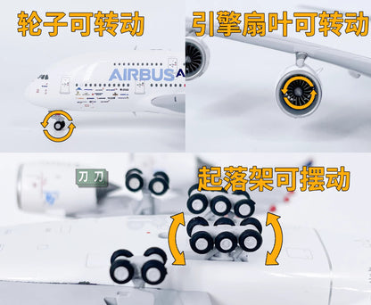 1:400 APOLLO Lufthansa AIRBUS A380 Passenger Aircraft Diecast Airplane Model