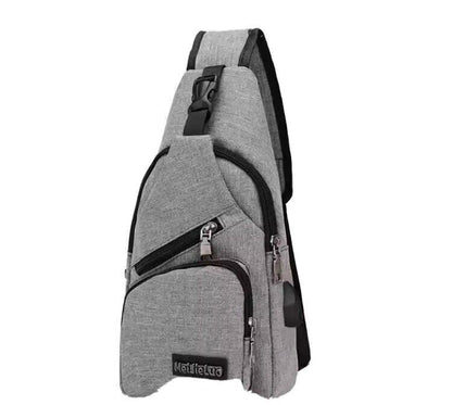 USB Charging Sport Sling Anti-Theft Shoulder Bag Crossbody Bags Chest Daypack