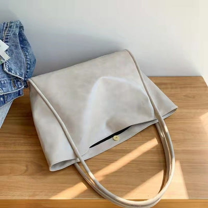 Soft Surface Large Bag Retro Purse Shoulder Bag Commuter Leisure Tote 35*14*30CM