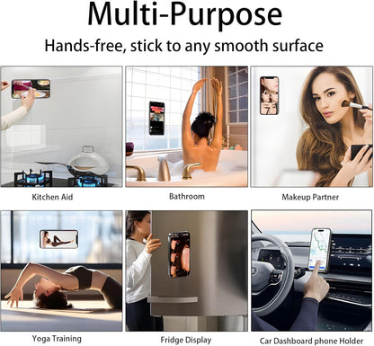Silicone Double-Sided Suction Cup Phone Case Detachable Mount, Sticky Phone Grip