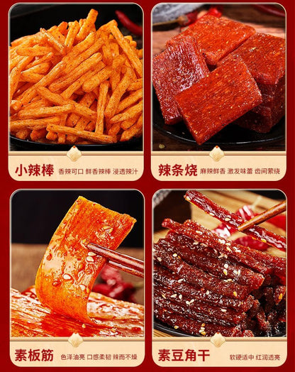 Chinese Latiao Snack Gift A Variety of Spicy Strips Spicy Big Gluten Snacks 292g