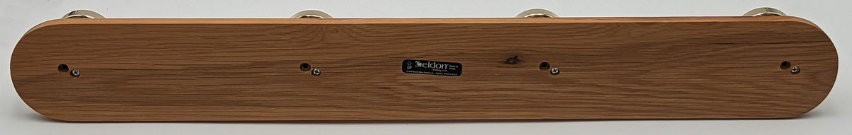 Eldon 28-Inch Long Wall Mountable 4 Hook Panel, Oak (24345)