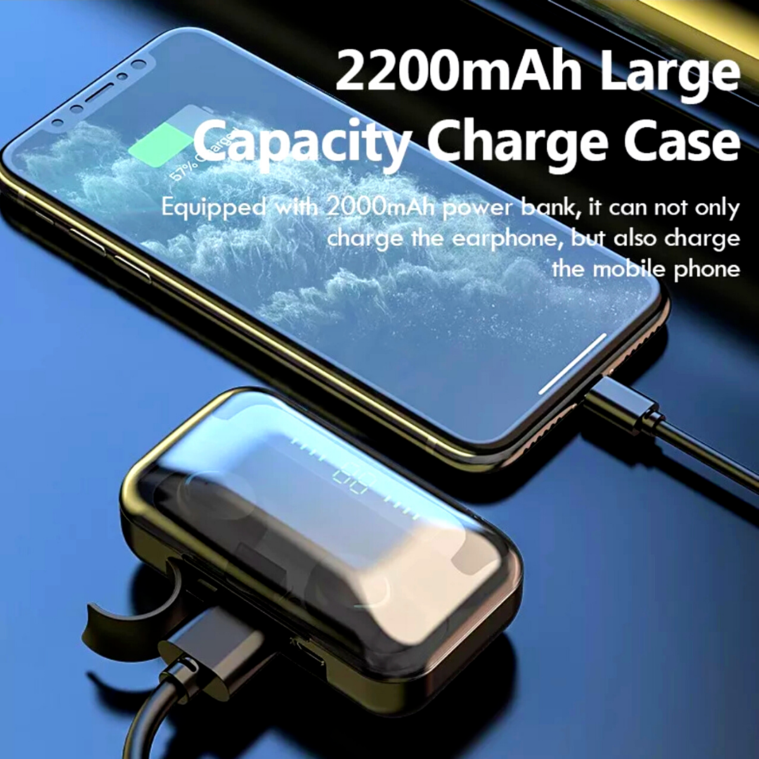 5 X Bluetooth Earbuds for Iphone Samsung Wireless Earphone Waterproof IPX7 USA