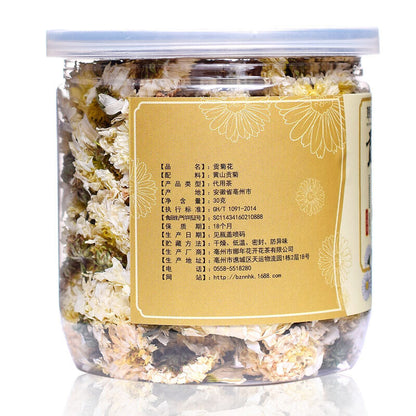30g cans chrysanthemum tea white chrysanthemum flowers tribute chrysanthemum