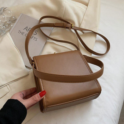 Square Tote Armpit Bag PU Leather Women's Handbag Shoulder Messenger Bag