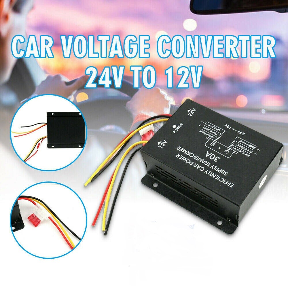 10-30A Car 24V To 12V Voltage Reducer Supply Power Converter Step Down Inverter