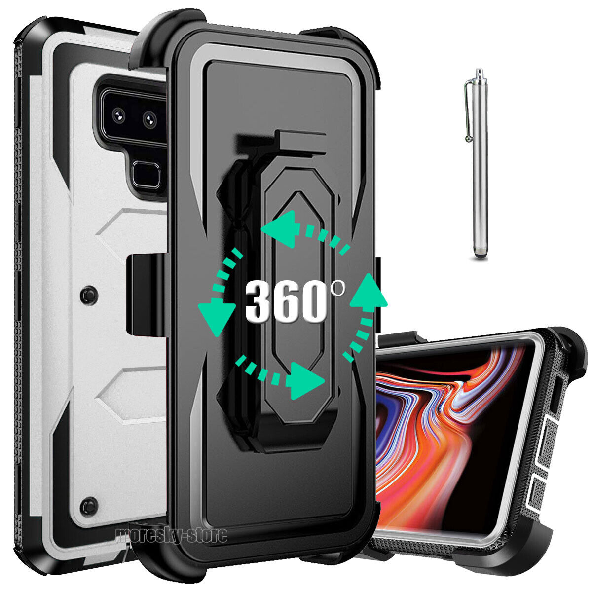 For Samsung Galaxy Note98 Shockproof Case, w/ Belt Clip Stand Rugged Phone Cover