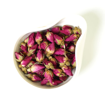 GOARTEA 65g Natural Red Rose Bud Dried Tea Edible Flower Herbal Tea Bottled-