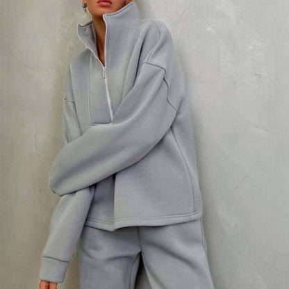 Women Suits Two Piece Long Sleeve Sweatshirt Sports Pants Outfit Set Tracksuits