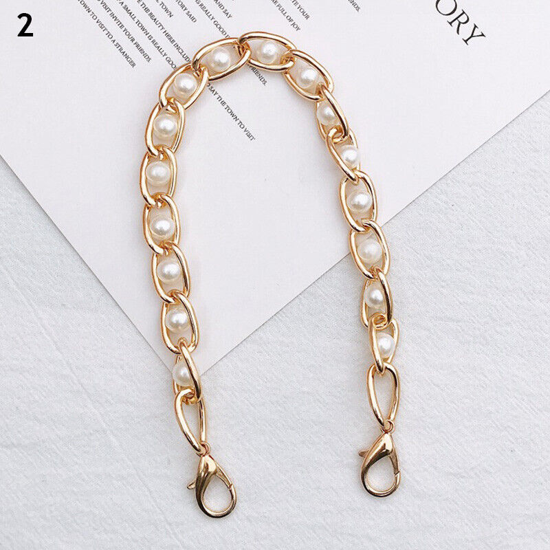 Imitation Pearl Chain Bag Chain Purse Belt Short Mobile Phone Lanyard Bag Handle