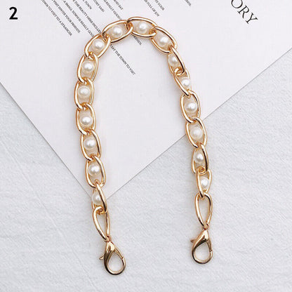 Imitation Pearl Chain Bag Chain Purse Belt Short Mobile Phone Lanyard Bag Handle