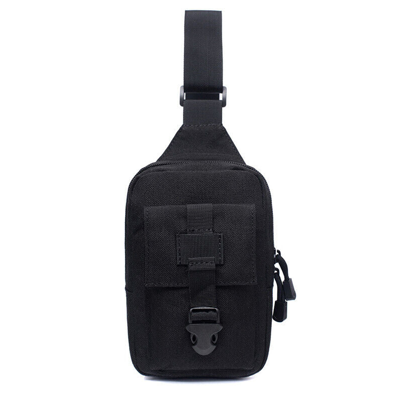 Men's Tactical Military Shoulder Bag Molle Chest Pack Messenger Bags Sling Pack