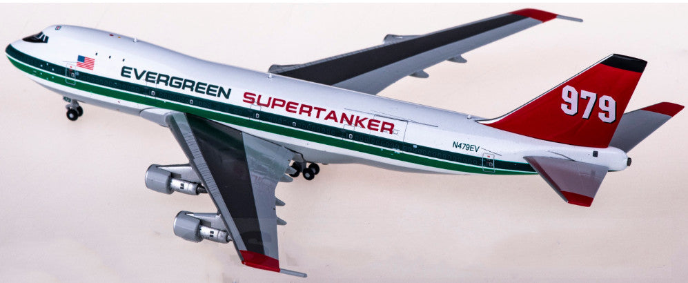 1:400 BigBird400 Evergreen Boeing 747-100 Passenger Airplane Diecast Model