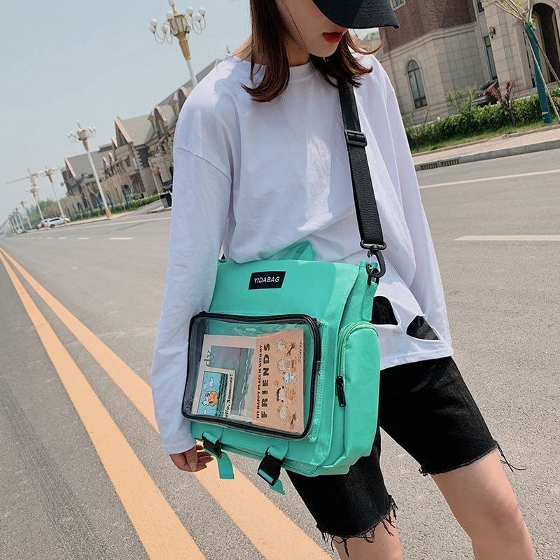 Backpack Clear Pocket Large Transparent Shoulder Bag Traveling 38*8.5*33 CM 1 PC