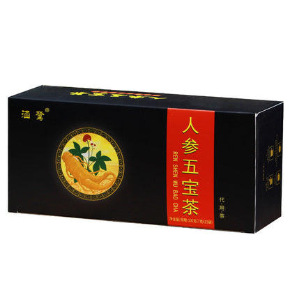 15 Bags Five Treasures Herbal Tea Hongzao Jupi Organic Healthy Herbs Teabags 7g