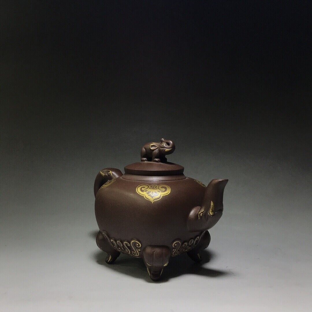 Chinese Yixing Zisha Clay Handmade Exquisite Teapot （吉祥如意 底款：蒋建军）