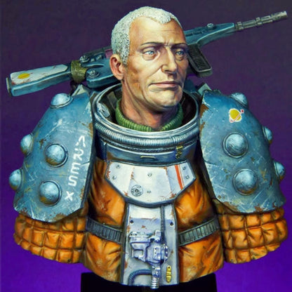 1/10 resin bust figure model Fantasy Warrior Wanderer Bust unassembled unpainted
