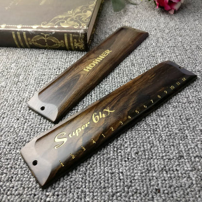 Handmade Sandalwood Cover Plate for Suzuki SCX48 DIY Harmonica