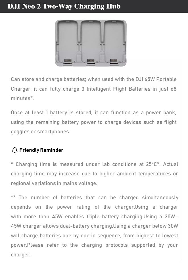 DJI Neo 2 Two-Way Charging Hub