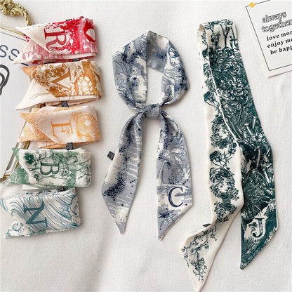 Handbag Handle Ribbon Scarf Band Hair Head Neck Neckerchief Retro Hair Ribbons