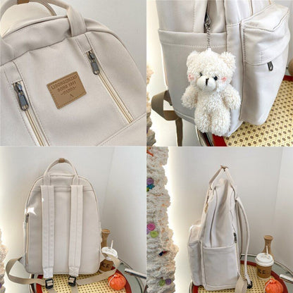 Multifunction Backpacks Style School Purse 20-35 L Bags Polyester Nylon Zipper